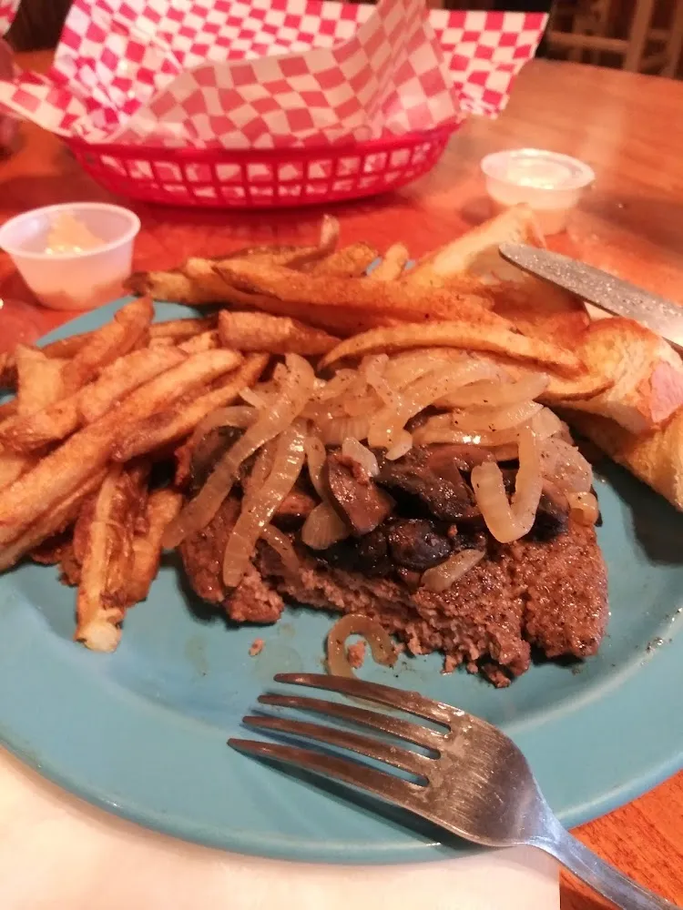 Hamburger Steak with Fries