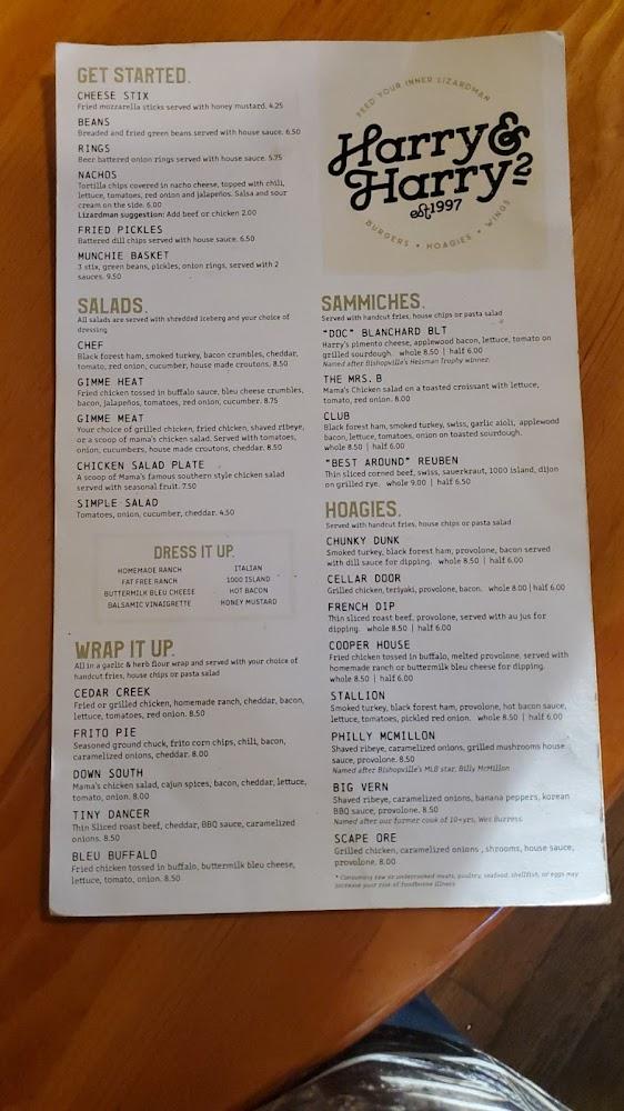 Harry & Harry Too Menu image 2